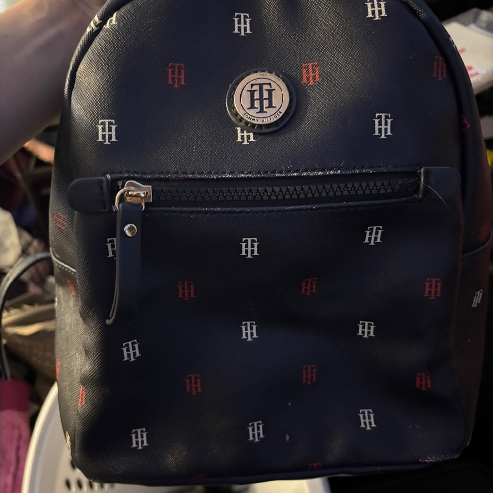 TOMMY HILFIGER | Women's Backpack - Blue Multi Logo Small